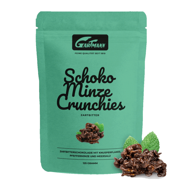 Gartmann Schoko Minze Crunchies (125g Beutel)