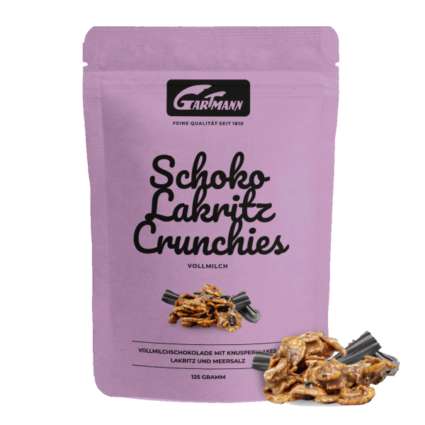 Gartmann Schoko Lakritz Crunchies Vollmilch (125g Beutel)