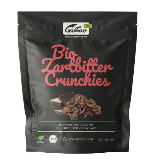 Bio Zartbitter Crunchies (100g Beutel)