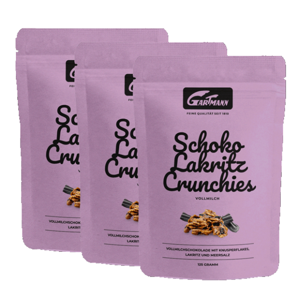 Gartmann Schoko Lakritz Crunchies Vollmilch (8 x 125g Beutel)