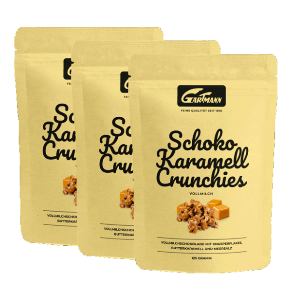 Gartmann Schoko Karamell Crunchies (8 x 125g Beutel)