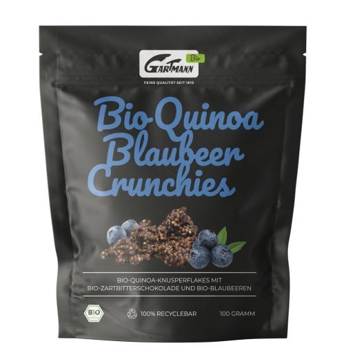 Bio Quinoa Blaubeer Crunchies (100g Beutel)
