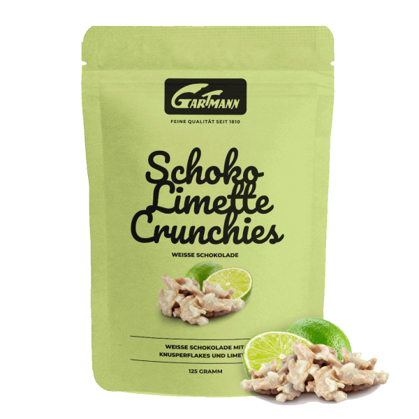 Gartmann Schoko Limette Crunchies (125g Beutel)