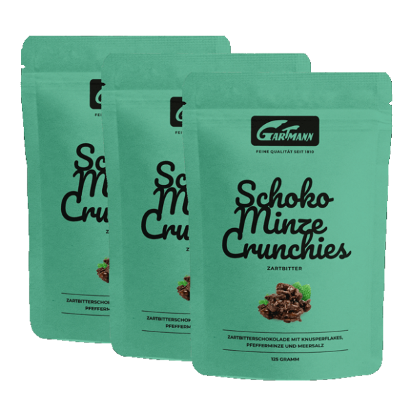 Gartmann Schoko Minze Crunchies (8 x 125g Beutel)