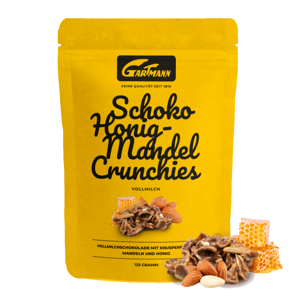 Gartmann Schoko Honig-Mandel Crunchies (125g Beutel)